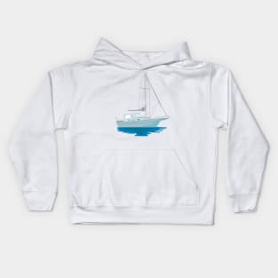 Sailboat or Sailing Boat Retro Kids Hoodie